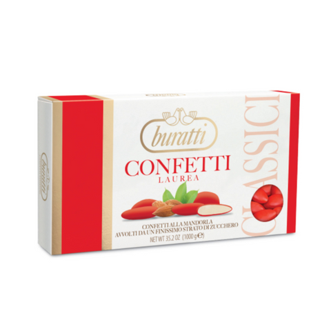 Sugared Almond Classic - Pelata Capri - Red - Kg. 1 - Buratti