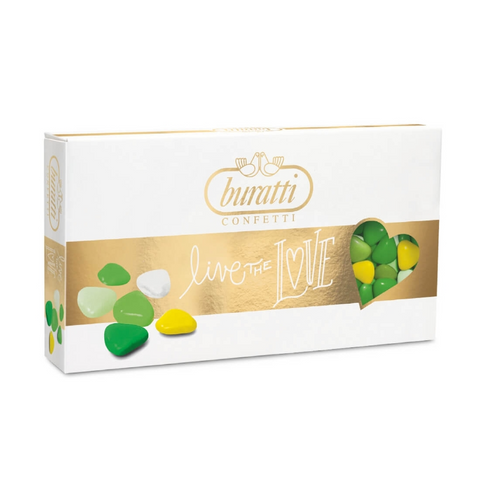 Party Time - Mini Heart  - Green Shaded - Kg. 1 - Buratti