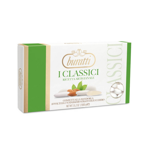 Sugared Almond Classic - Firenze - White - Kg. 1 - Buratti