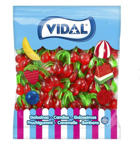 Gummy Candies Shiny Giant Cherries 1 kg Vidal