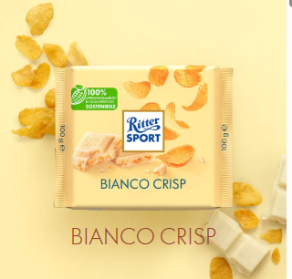 White Chocolate Crisp bar 100g Ritter Sport