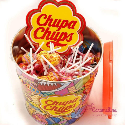 CHUPA CHUPS 150 Mixed Fruits and Cola Lollies - 1,8kg Bucket