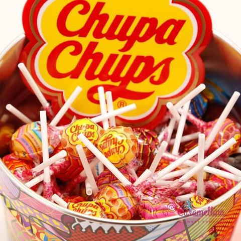 CHUPA CHUPS 150 Mixed Fruits and Cola Lollies - 1,8kg Bucket